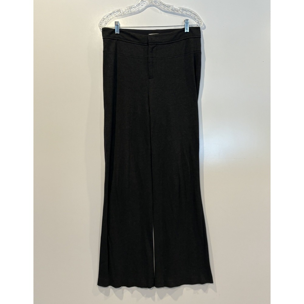 Vince Black Wide Leg Trousers Viscose Blend Stretch Pants Size 8 V0465-10385
